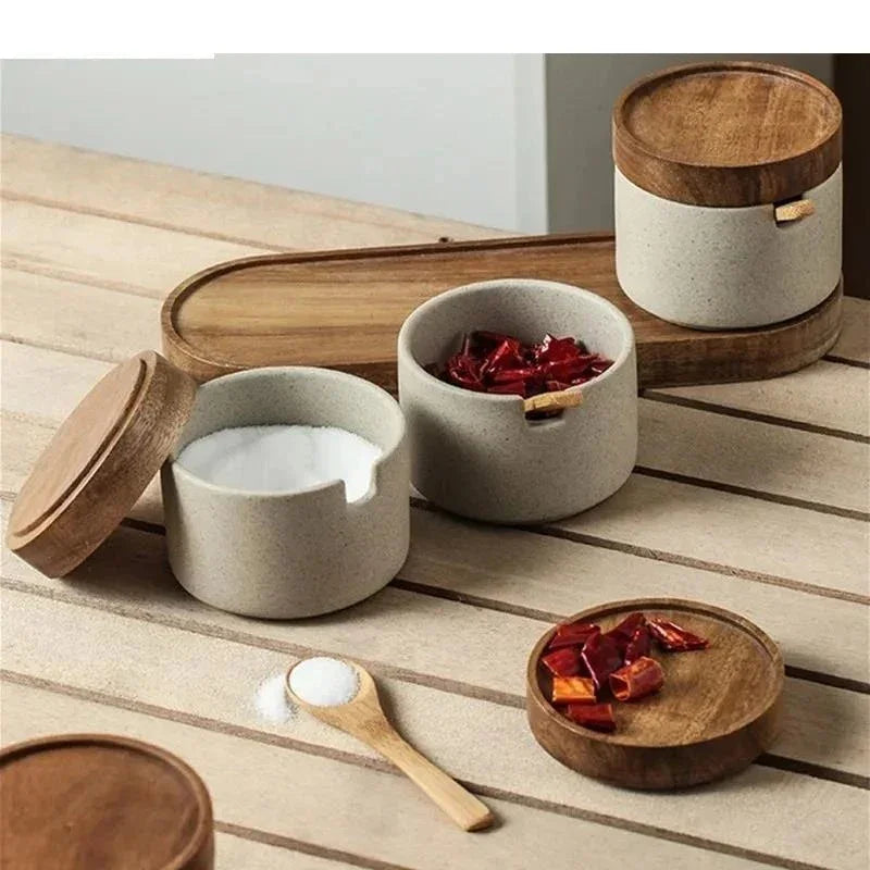 Elforra Ceramic Seasoning Jar Set