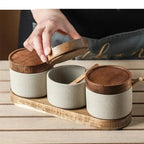 Elforra Ceramic Seasoning Jar Set