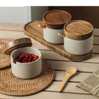 Elforra Ceramic Seasoning Jar Set