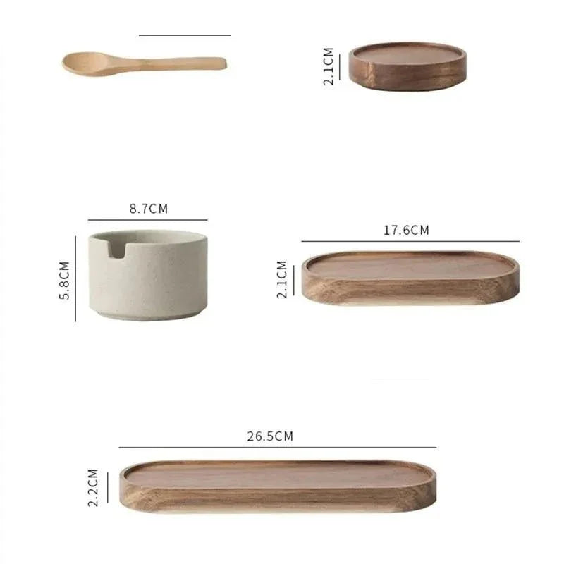 Elforra Ceramic Seasoning Jar Set