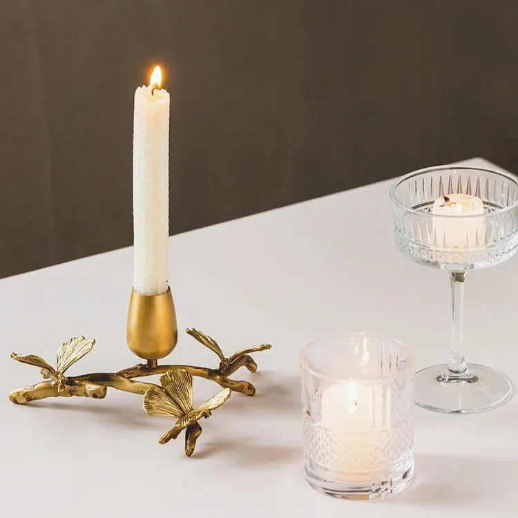 Elndara Brass Candleholder