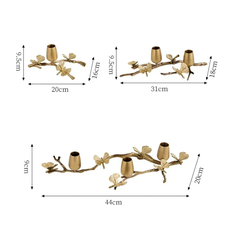 Elndara Brass Candleholder