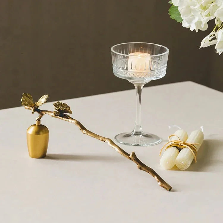 Elndara Brass Candleholder
