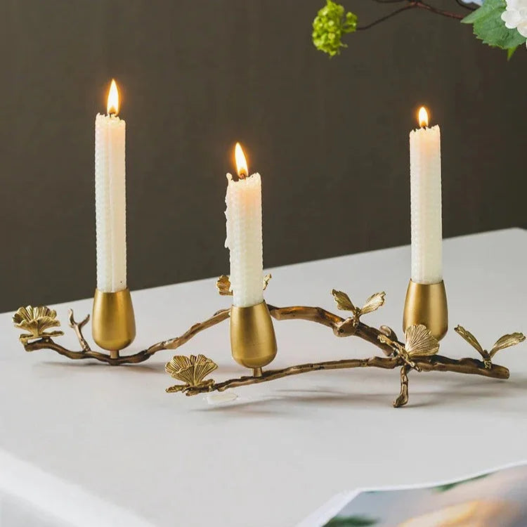 Elndara Brass Candleholder