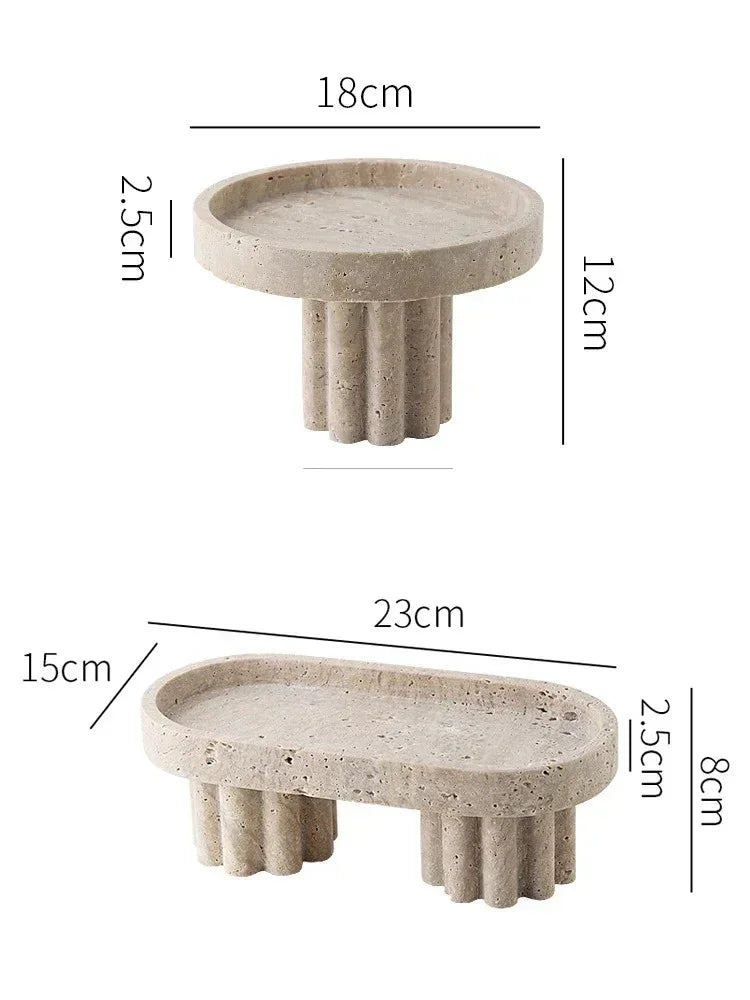 Falsola Travertine Tray
