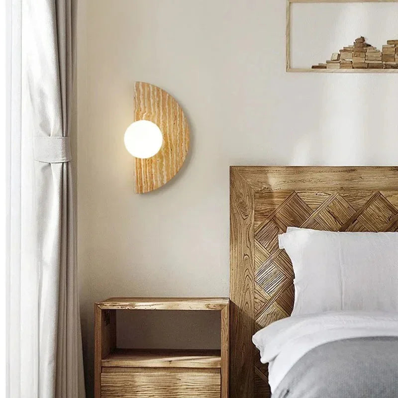 Falsola Travertine Wall Lamp