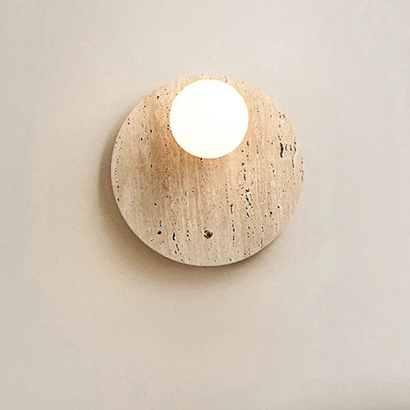 Falsola Travertine Wall Lamp - Natural