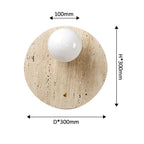 Falsola Travertine Wall Lamp - Natural