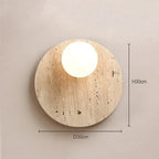 Falsola Travertine Wall Lamp - Natural