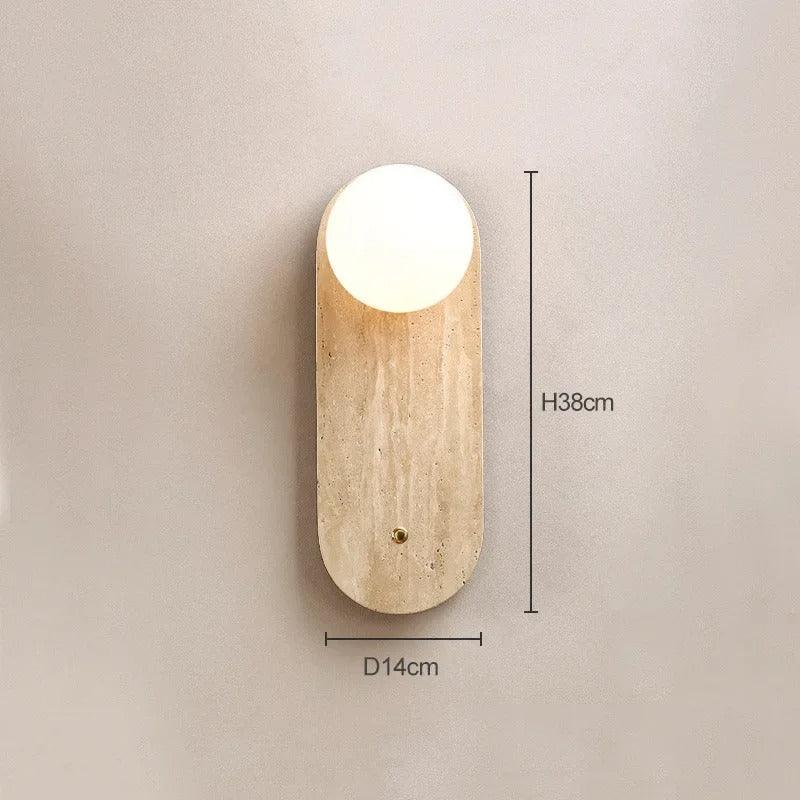 Falsola Travertine Wall Lamp - Natural