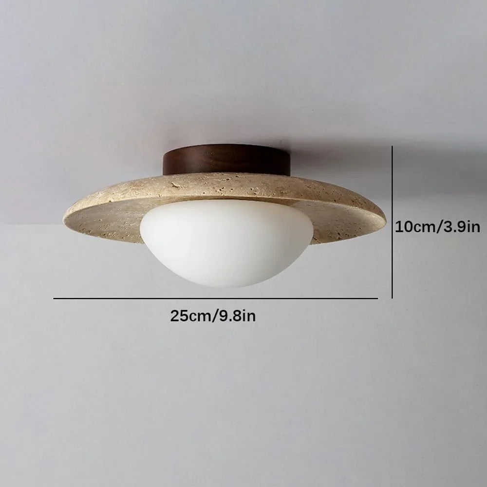 Fendelta Travertine Ceiling Lamp