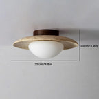 Fendelta Travertine Ceiling Lamp