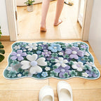 Floral-Themed Waterproof Area Rug | TheKanta