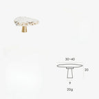 Frostfield Marble Brass Knob