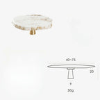 Frostfield Marble Brass Knob
