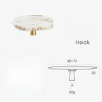 Frostfield Marble Brass Knob