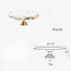 Frostfield Marble Brass Knob