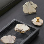 Frostfield Marble Brass Knob