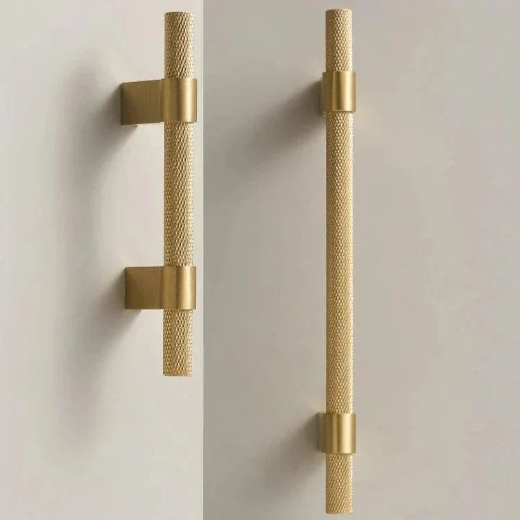 Frymita Brass Knurled T-Bar Handle