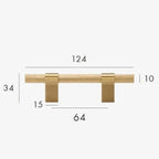 Frymita Brass Knurled T-Bar Handle