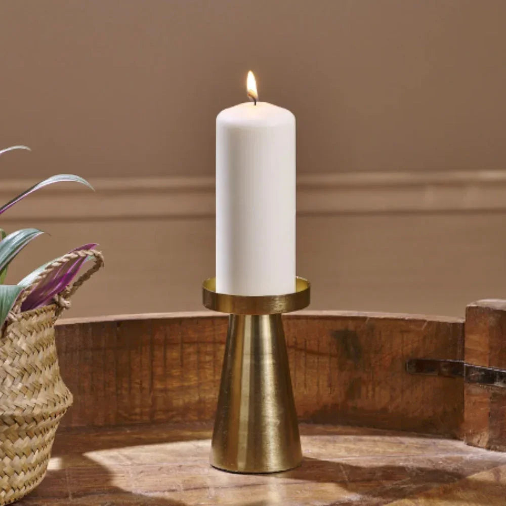 Frynossa Brass Candle Holders