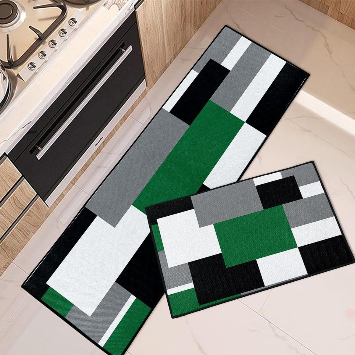 Geometric Patterned Kitchen Runner Mat | TheKanta