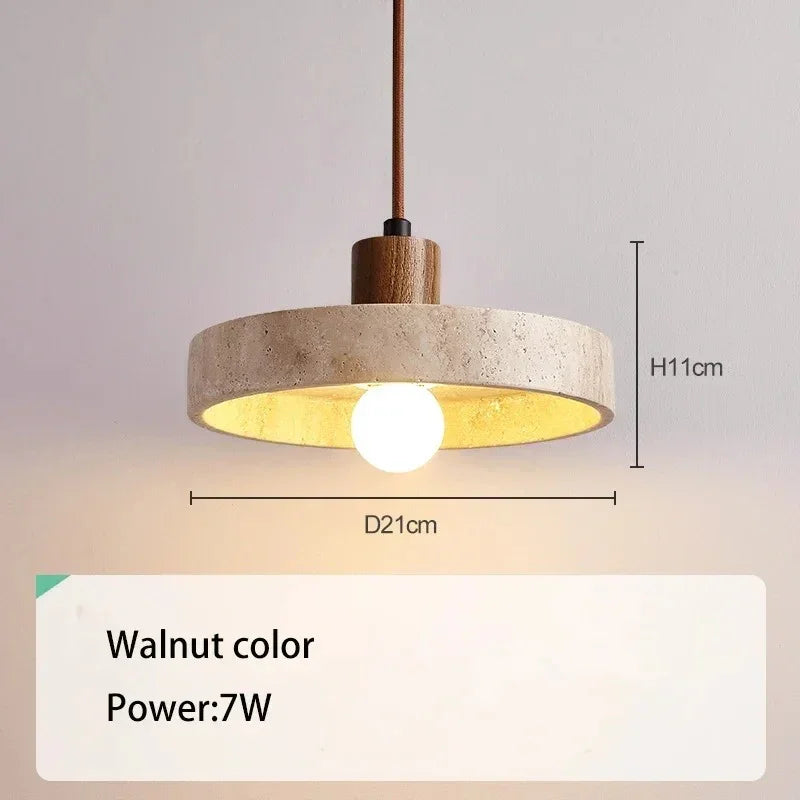 Gilstina Travertine Pendant Lamp