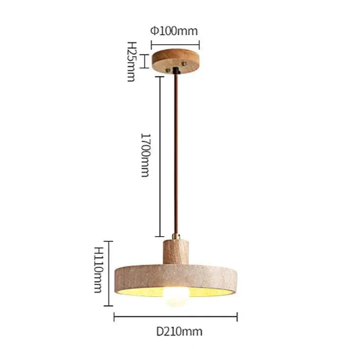 Gilstina Travertine Pendant Lamp