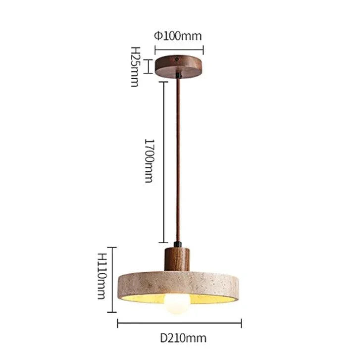 Gilstina Travertine Pendant Lamp