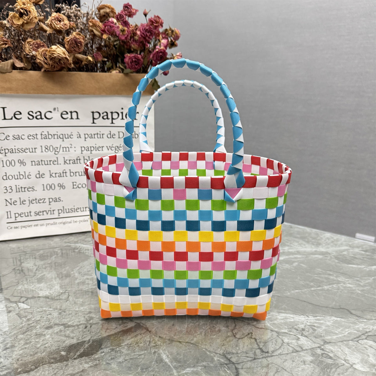 Handbag Yellow White Beige | TheKanta