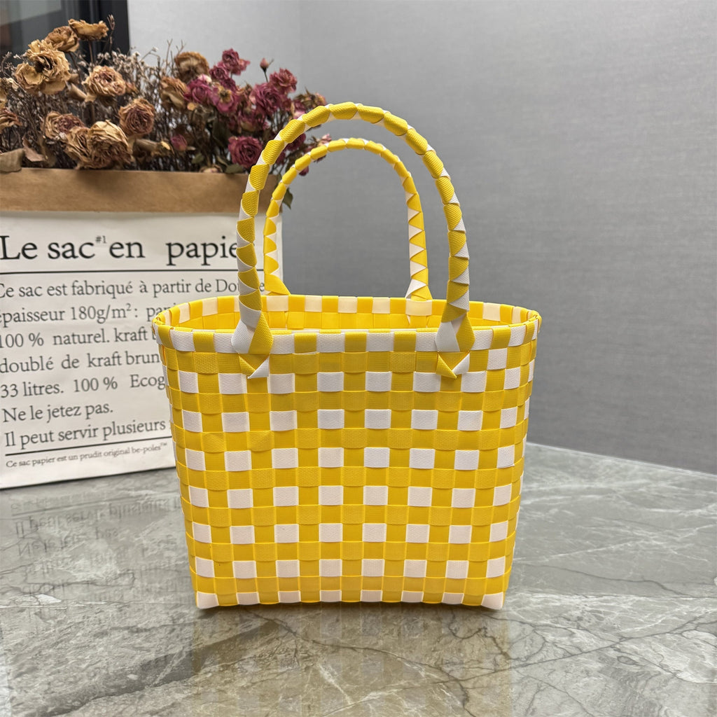 Handbag Yellow White Beige | TheKanta