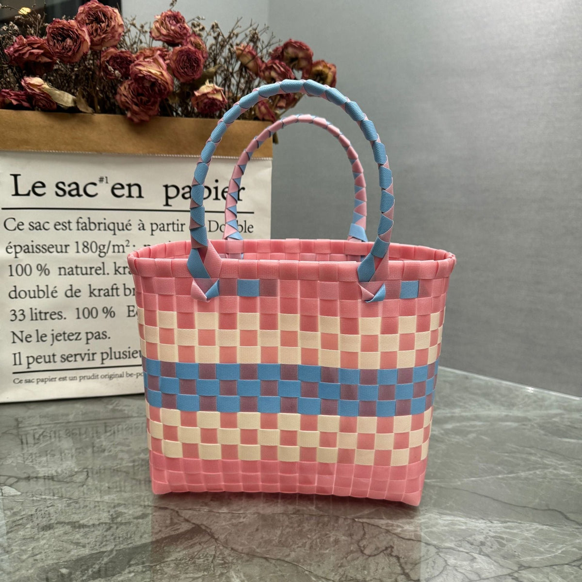 Handbag Yellow White Beige | TheKanta