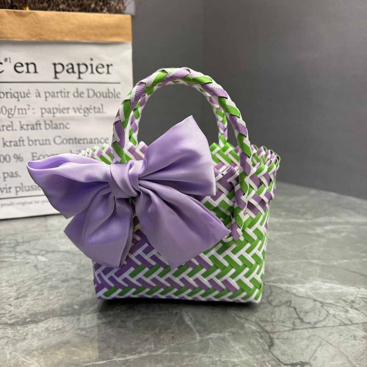 Handcrafted Basket Bag in Stylish Design | TheKanta