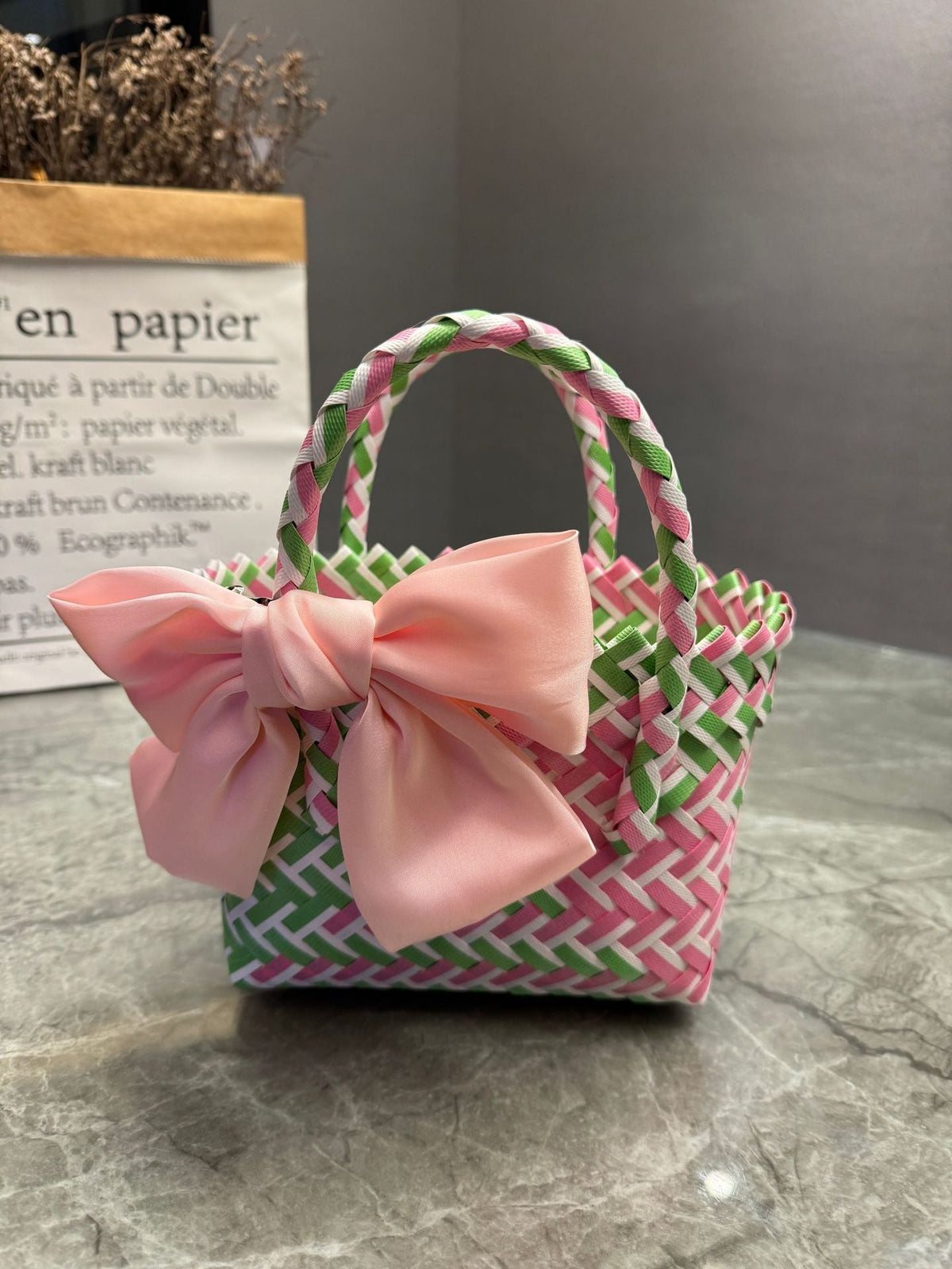 Handcrafted Basket Bag in Stylish Design | TheKanta