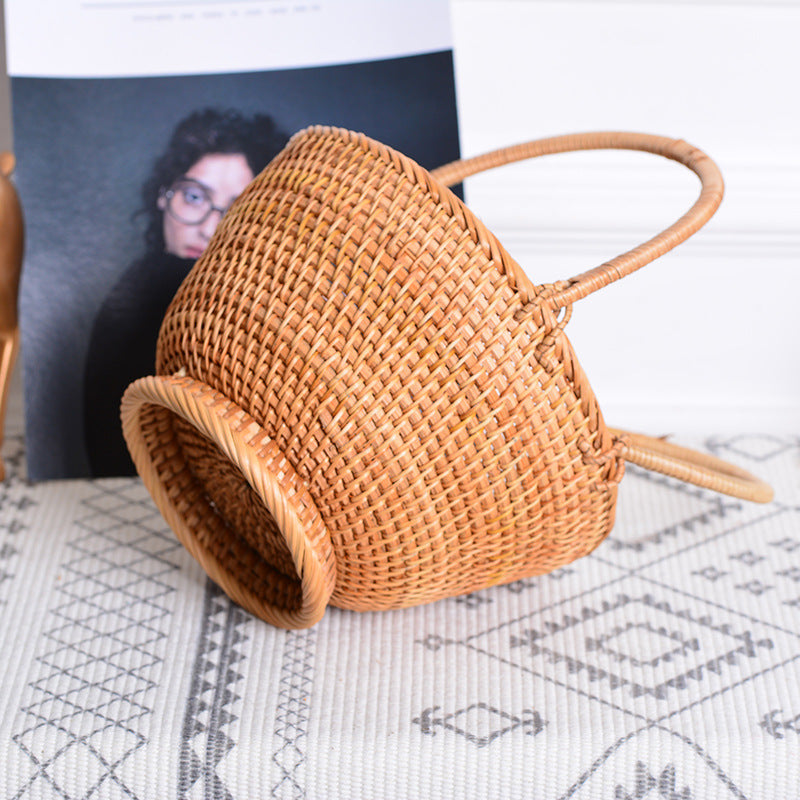 Handcrafted Basket with Two Handles | TheKanta