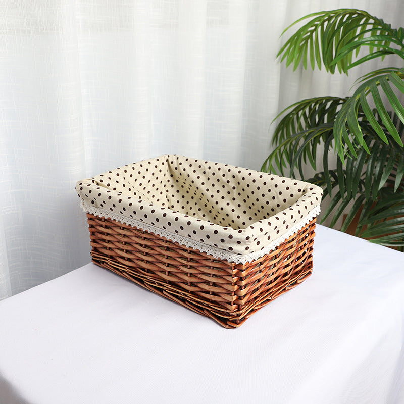 Handcrafted Decorative Woven Basket with Liner | TheKanta
