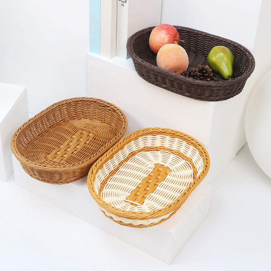 Handcrafted Fruit Basket made of Woven Material | TheKanta