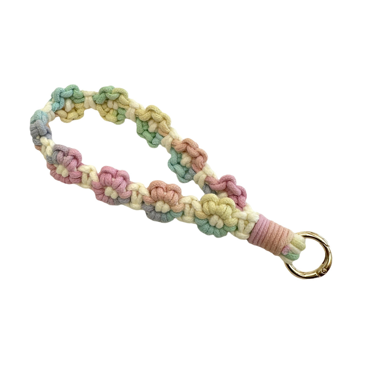 Handcrafted Macrame Keychain Holder Red | TheKanta
