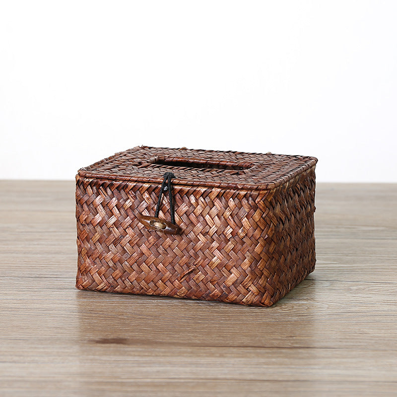 Handcrafted Natural Fiber Storage Box | TheKanta