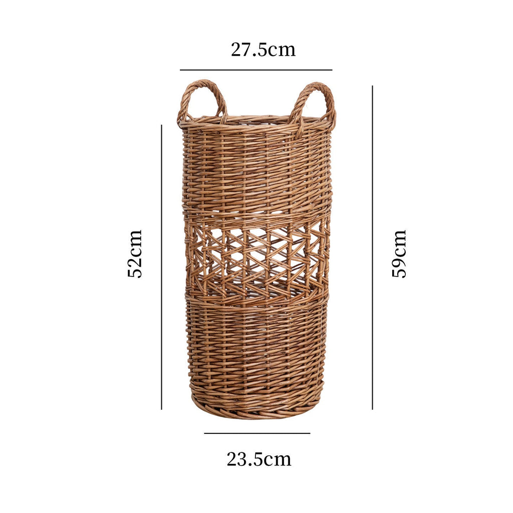 Handcrafted Willow Basket with Cotton Lining | TheKanta