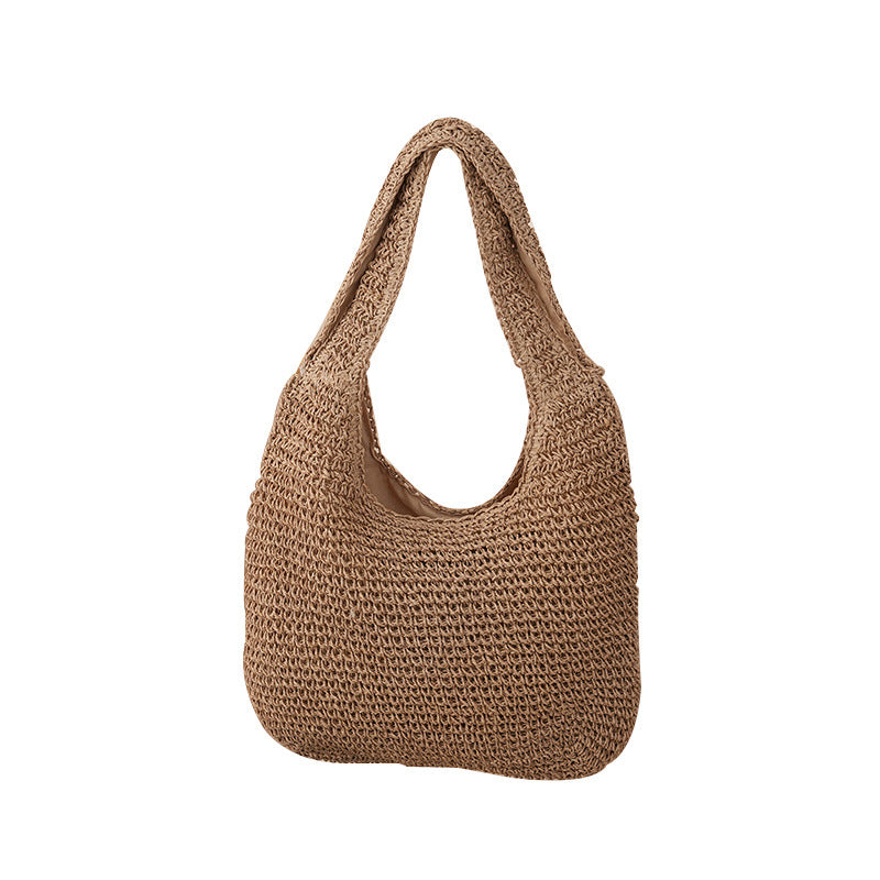 Handmade Wicker Bag Brown Beige | TheKanta