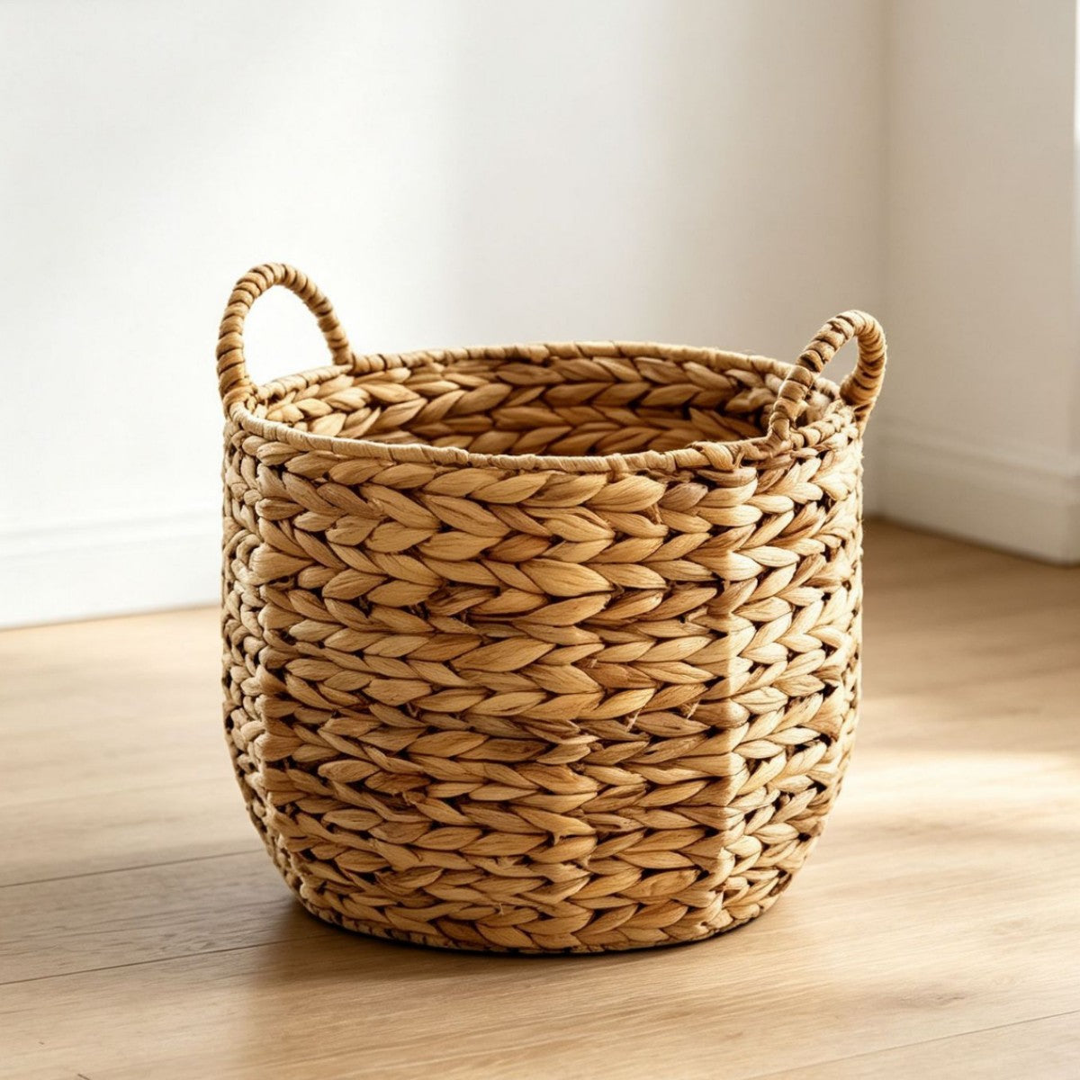 Handwoven Decorative Basket with Heart Motif | TheKanta