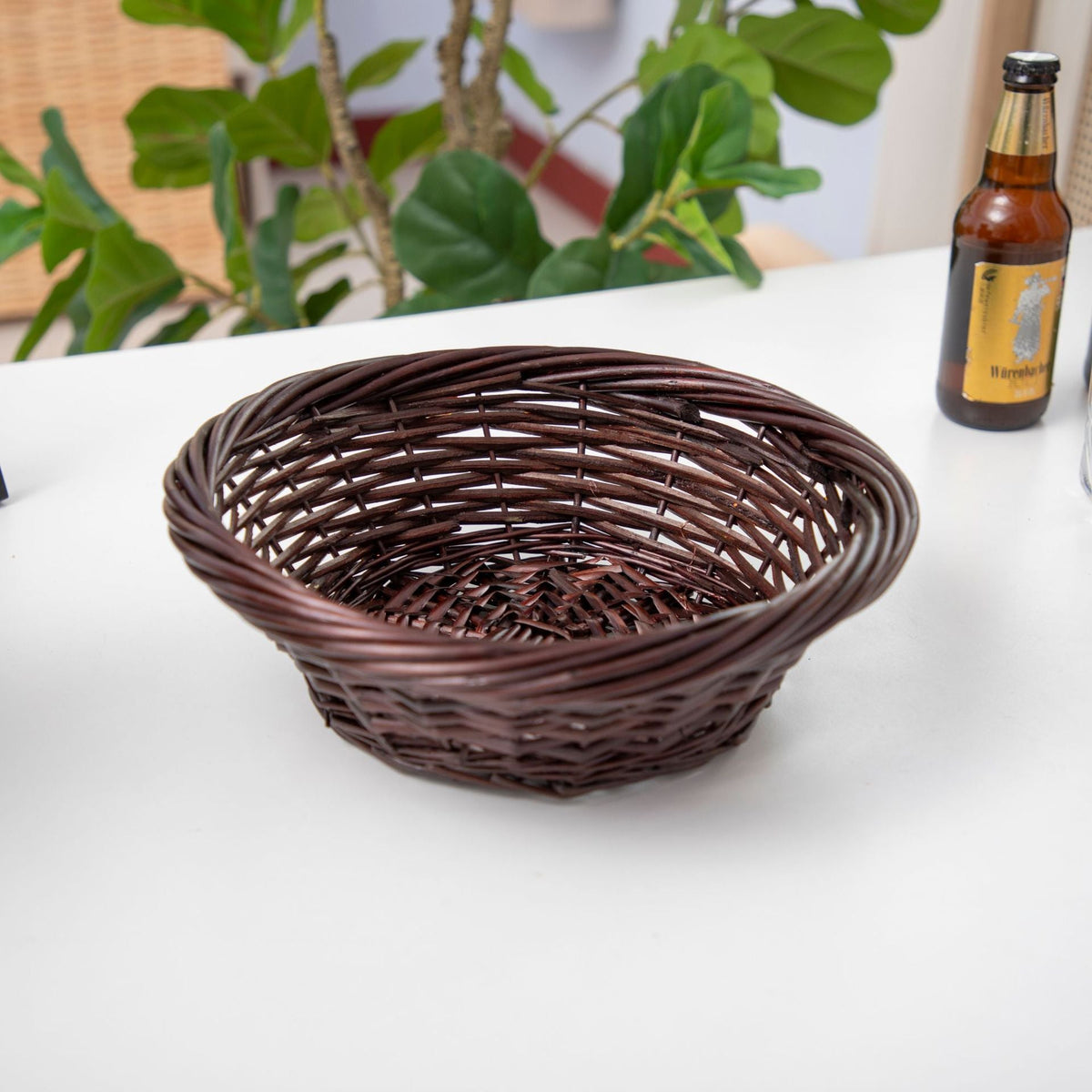Handwoven Decorative Dark Brown Natural | TheKanta