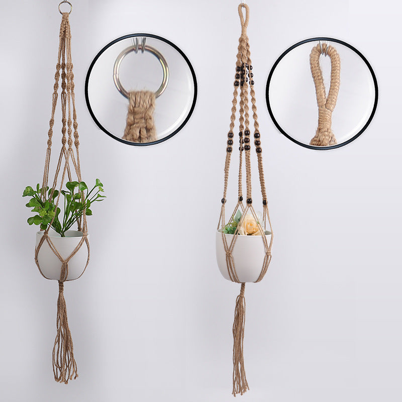 Hanging Plant Holder Jute Tape | TheKanta