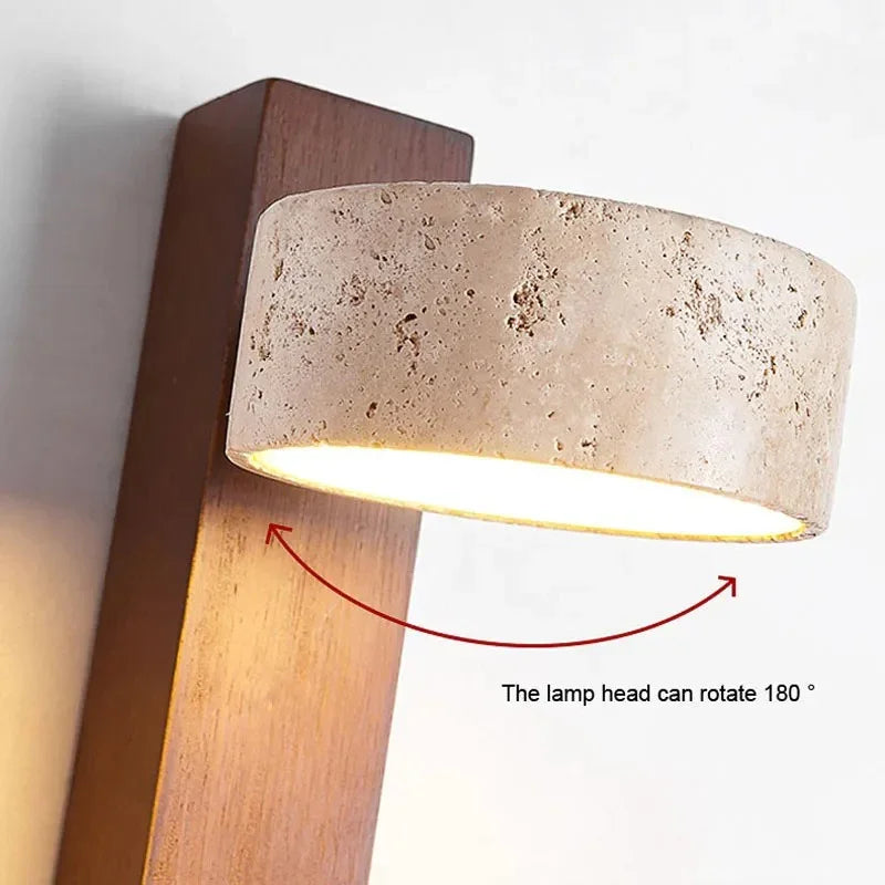 Harbella Travertine Wall Lamp
