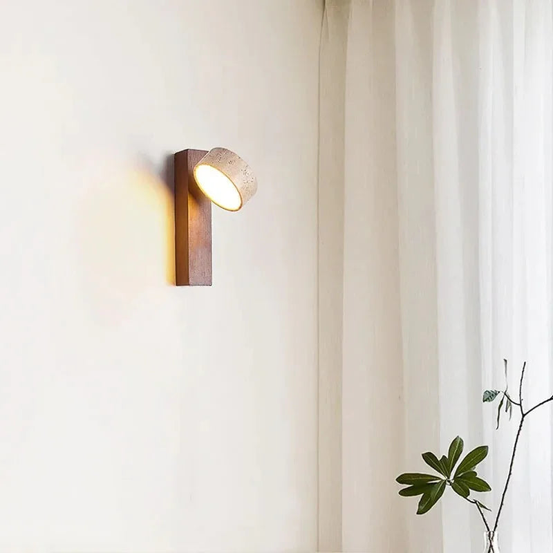 Harbella Travertine Wall Lamp