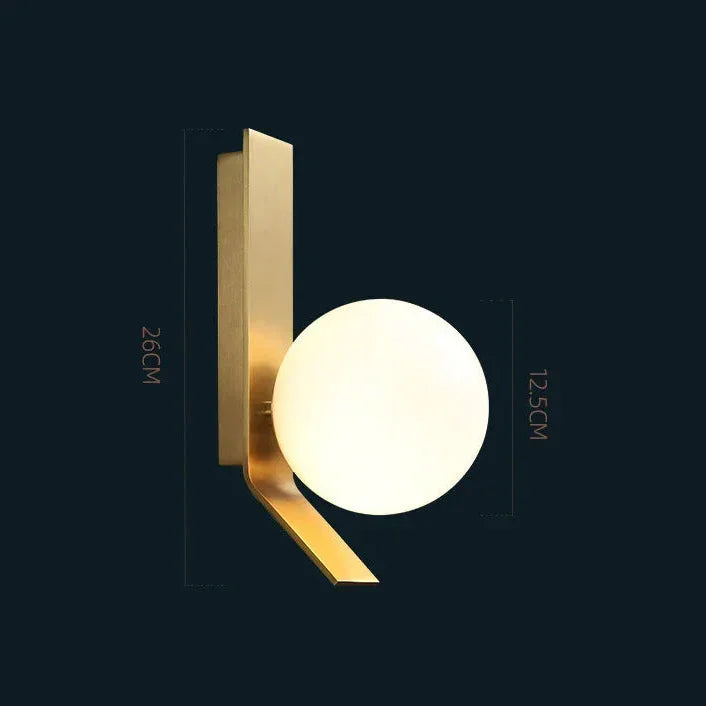 Helmessa Glass Wall Lamp