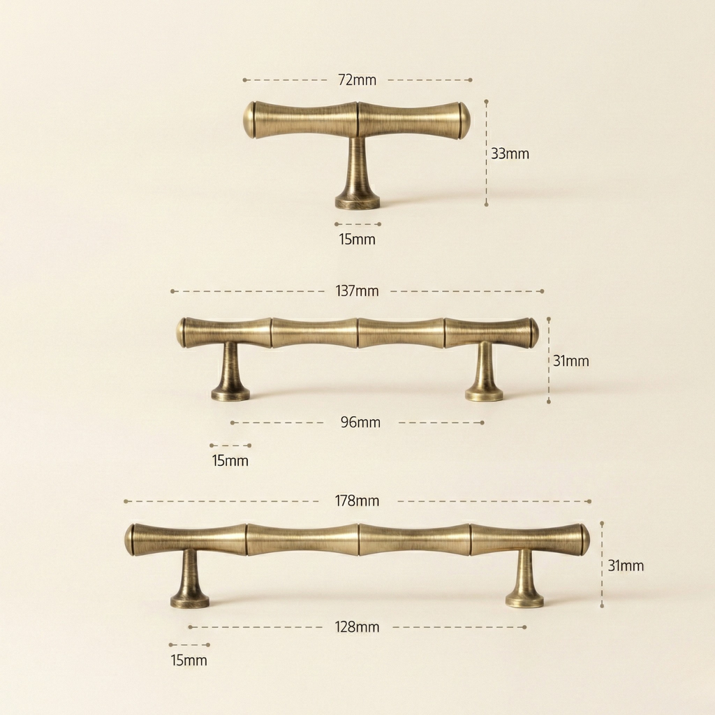 Ilnita Solid Brass Cabinet Handle