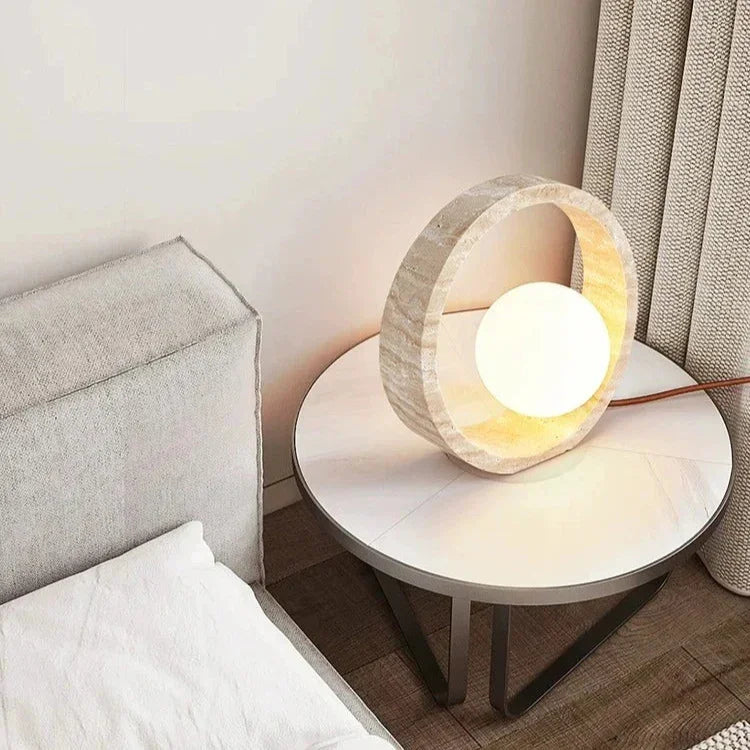 Instura Travertine Table Lamp