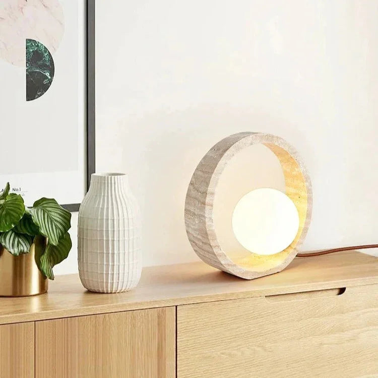 Instura Travertine Table Lamp